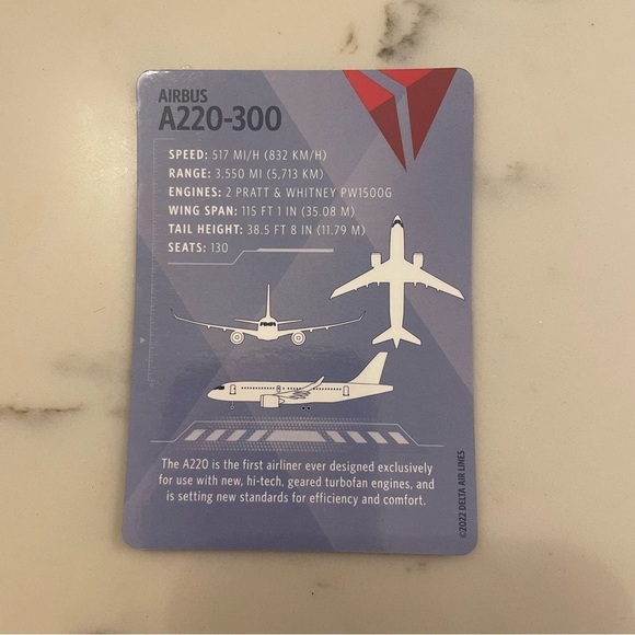 Delta Air Lines Pilot Trading Cards 2022 Set of 7 with Boeing and Airbus Collect - Picture 4 of 16